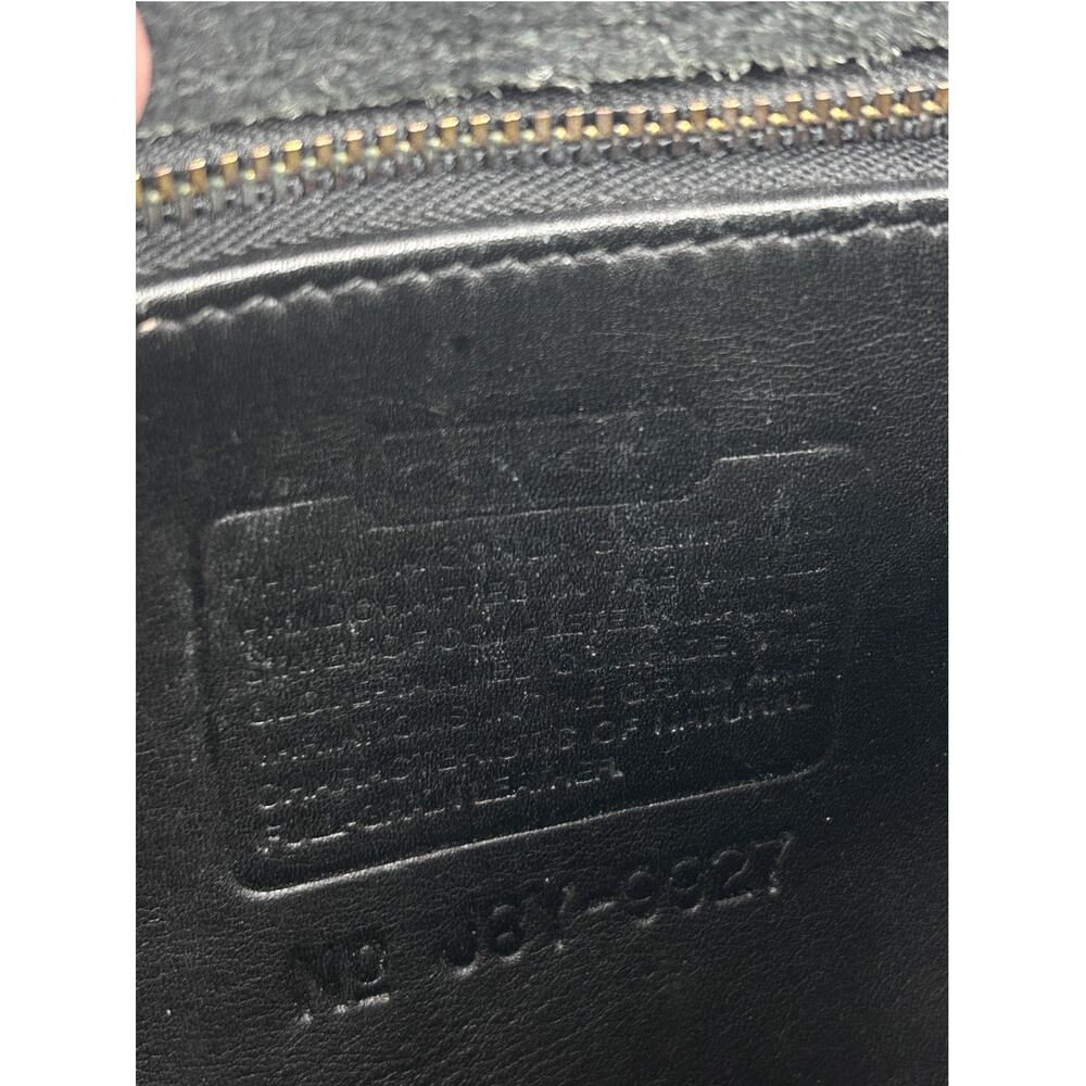 Coach Vintage Made in USA Blck Glovetanned Leather Willis Top Handle Satchel - Picture 10 of 10